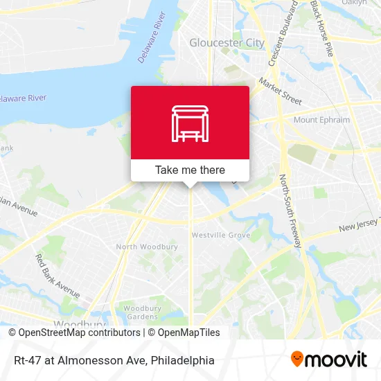 Rt-47 at Almonesson Ave map