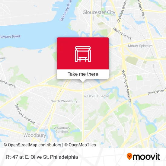 Rt-47 at E. Olive St map