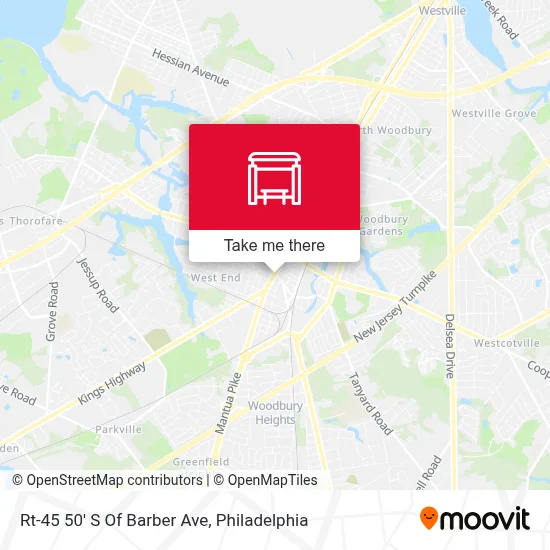 Rt-45 50' S Of Barber Ave map