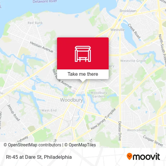 Rt-45 at Dare St map