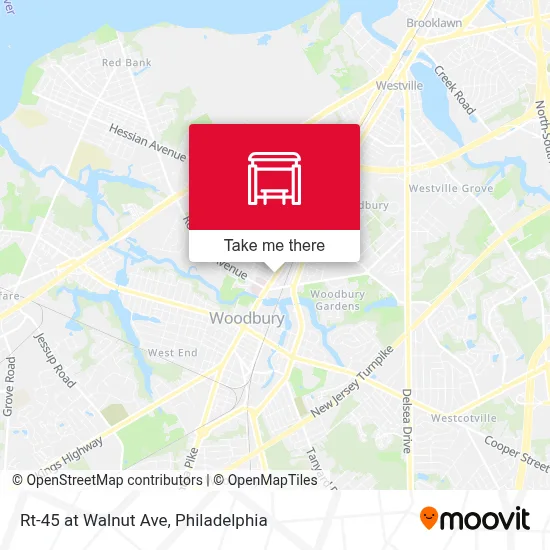 Rt-45 at Walnut Ave map