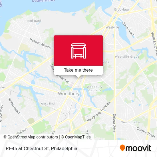 Mapa de Rt-45 at Chestnut St
