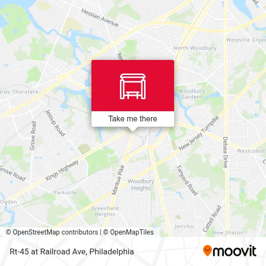 Rt-45 at Railroad Ave map