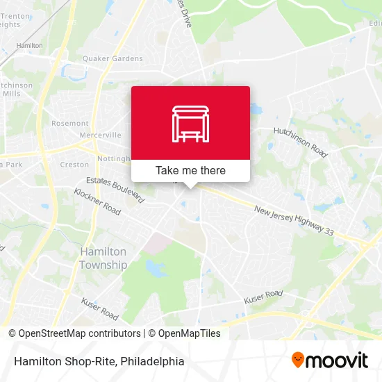 Hamilton Shop-Rite map