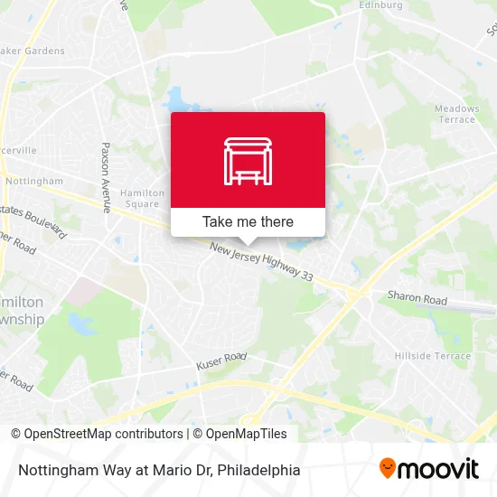 Nottingham Way at Mario Dr map