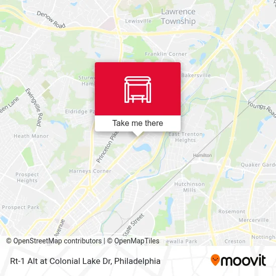 Rt-1 Alt at Colonial Lake Dr map