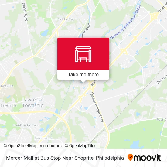 Mercer Mall at Bus Stop Near Shoprite map