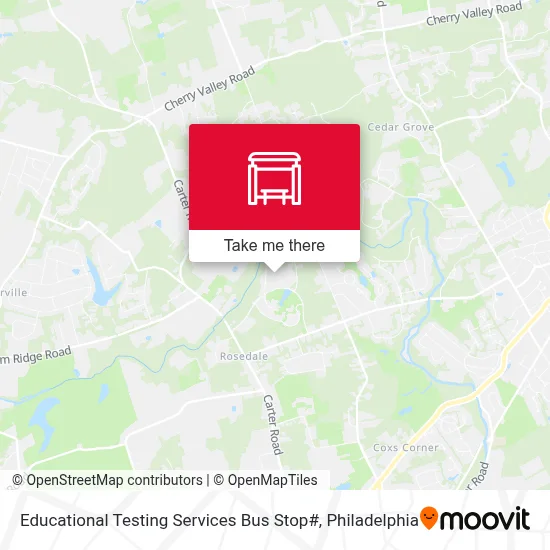 Educational Testing Services Bus Stop# map