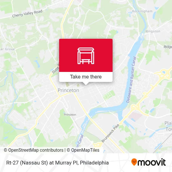Rt-27 (Nassau St) at Murray Pl map