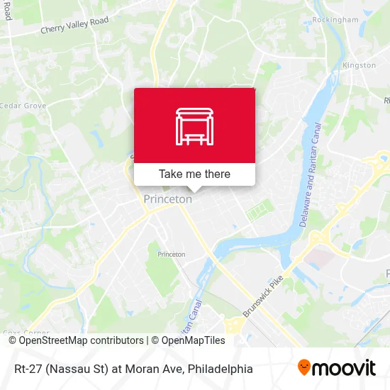 Rt-27 (Nassau St) at Moran Ave map