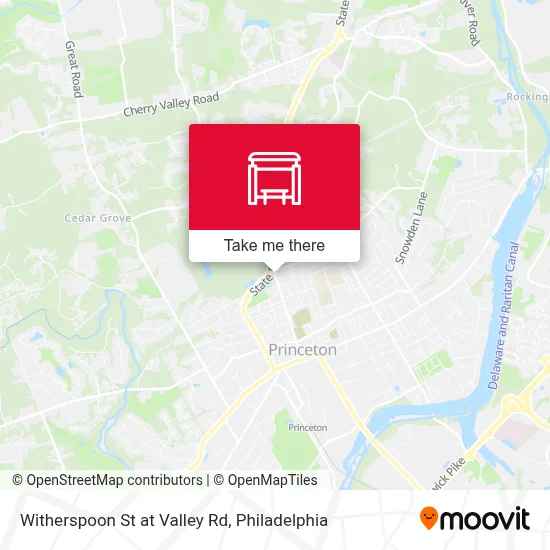 Witherspoon St at Valley Rd map