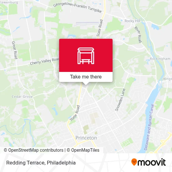 Redding Terrace map