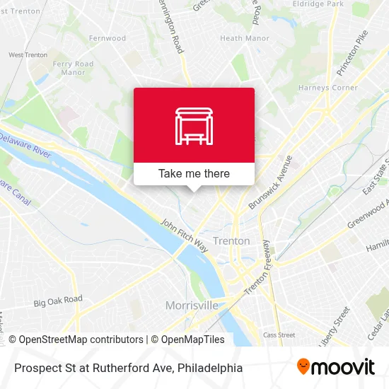 Prospect St at Rutherford Ave map