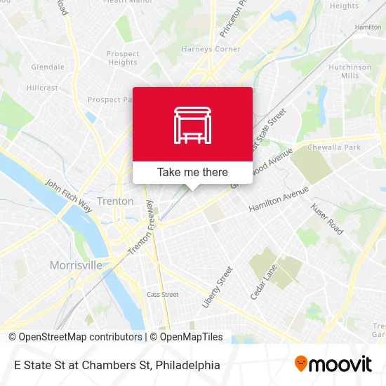E State St at Chambers St map
