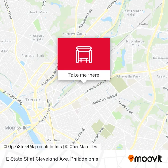 E State St at Cleveland Ave map