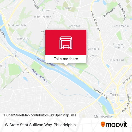 W State St at Sullivan Way map
