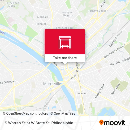 S Warren St at W State St map