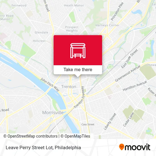 Leave Perry Street Lot map