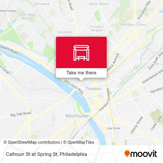 Calhoun St at Spring St map