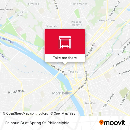 Calhoun St at Spring St map