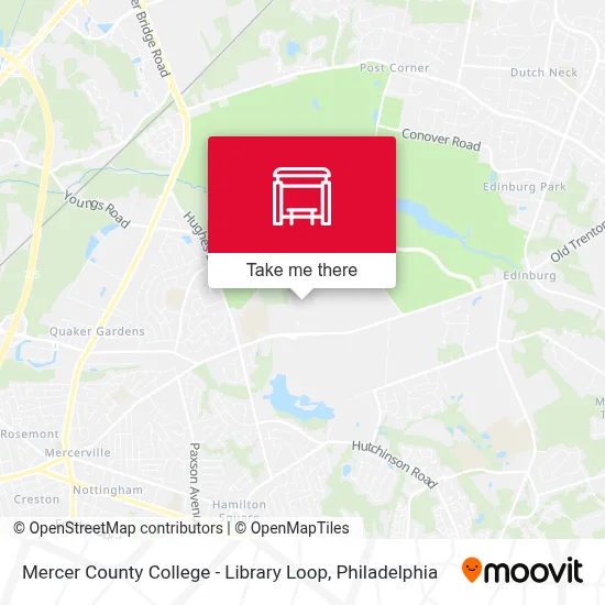 Mercer County College - Library Loop map