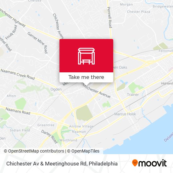 Chichester Av & Meetinghouse Rd map