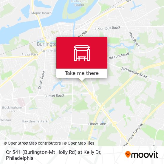 Cr 541 (Burlington-Mt Holly Rd) at Kelly Dr map