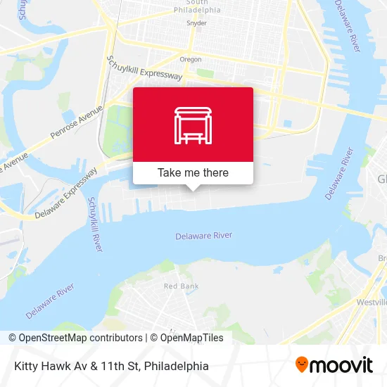 Kitty Hawk Av & 11th St map