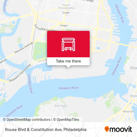 Mapa de Rouse Blvd & Constitution Ave