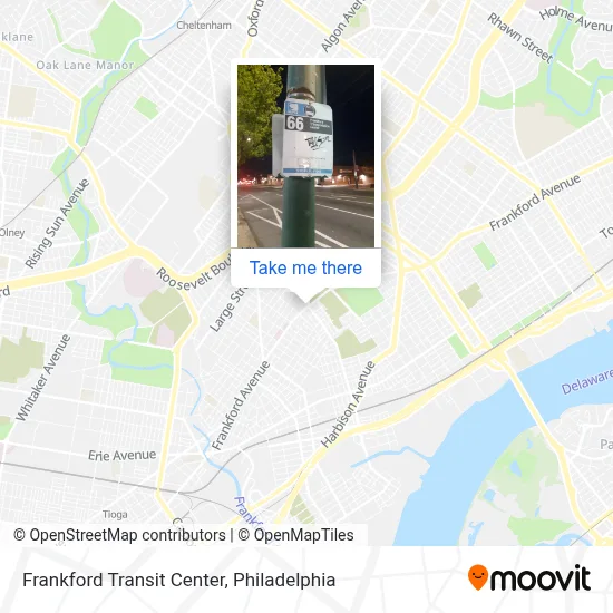 Frankford Transit Center map