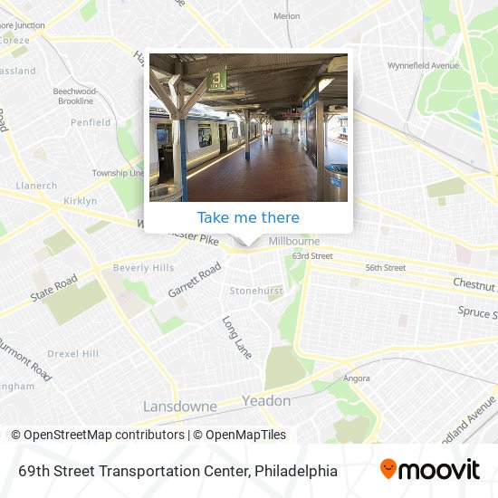 69th Street Transportation Center map