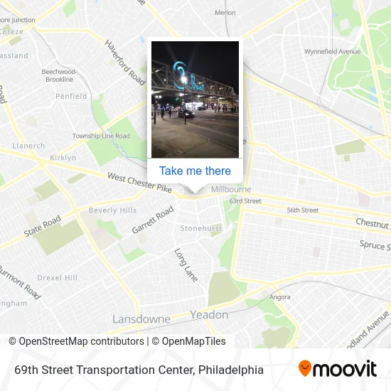 69th Street Transportation Center map