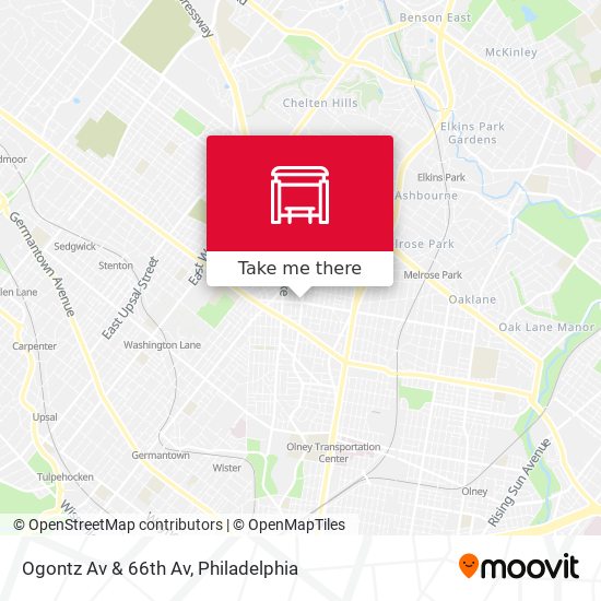 Ogontz Av & 66th Av map