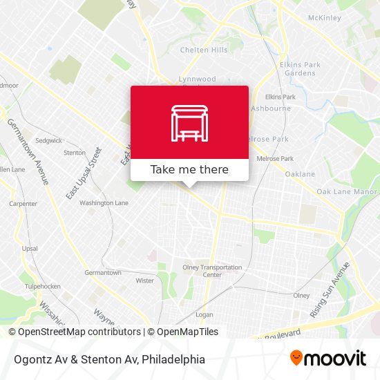 Mapa de Ogontz Av & Stenton Av