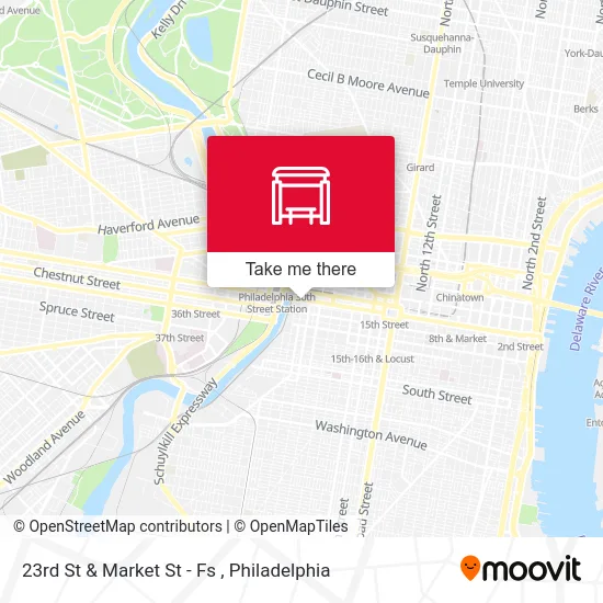 23rd St & Market St - Fs map