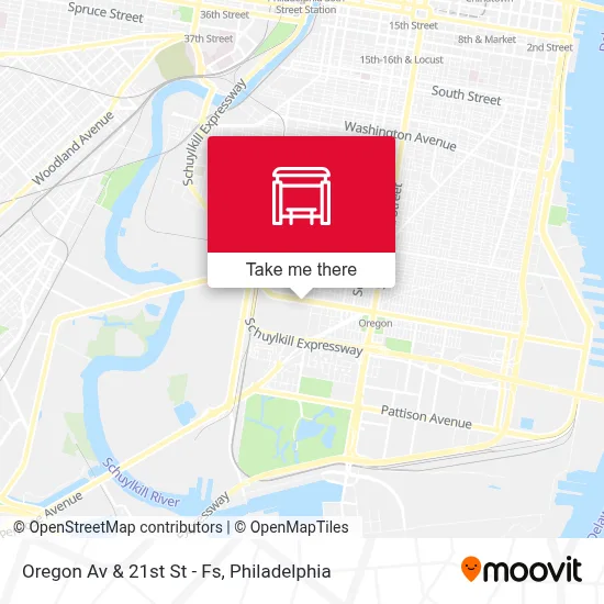 Oregon Av & 21st St - Fs map