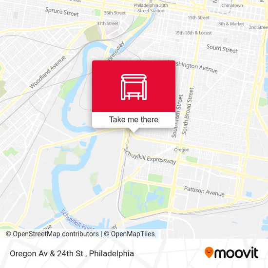 Oregon Av & 24th St map