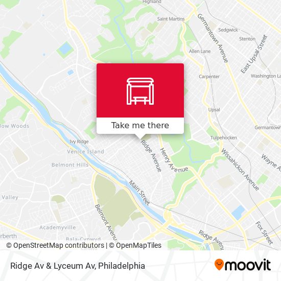 Mapa de Ridge Av & Lyceum Av