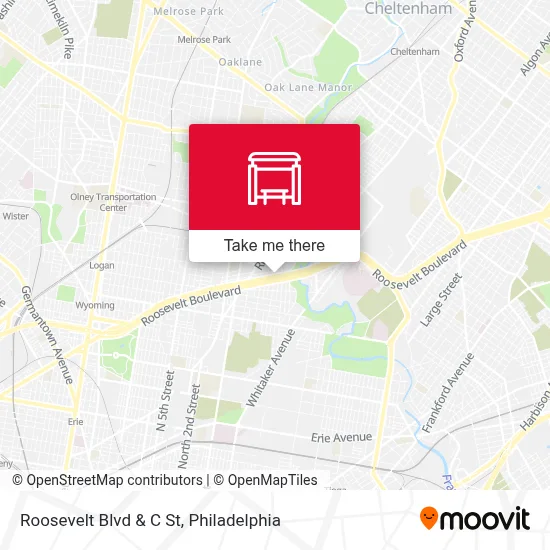 Roosevelt Blvd & C St map