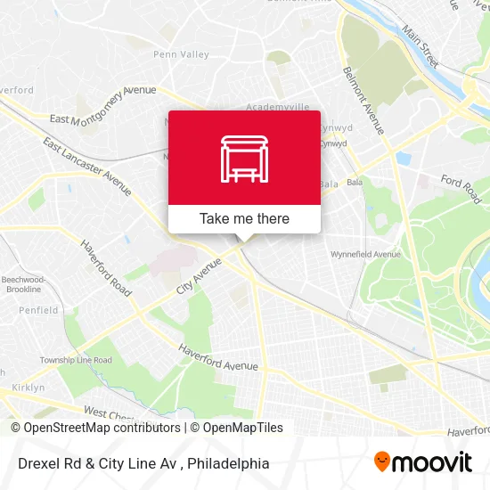 Mapa de Drexel Rd & City Line Av