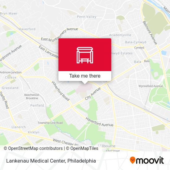 Mapa de Lankenau Medical Center