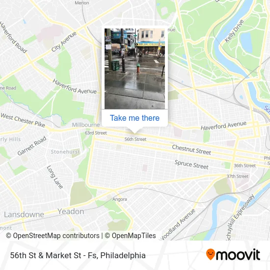 56th St & Market St - Fs map