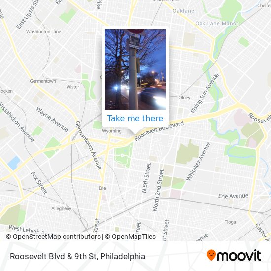 Mapa de Roosevelt Blvd & 9th St