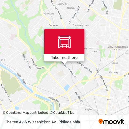 Mapa de Chelten Av & Wissahickon Av