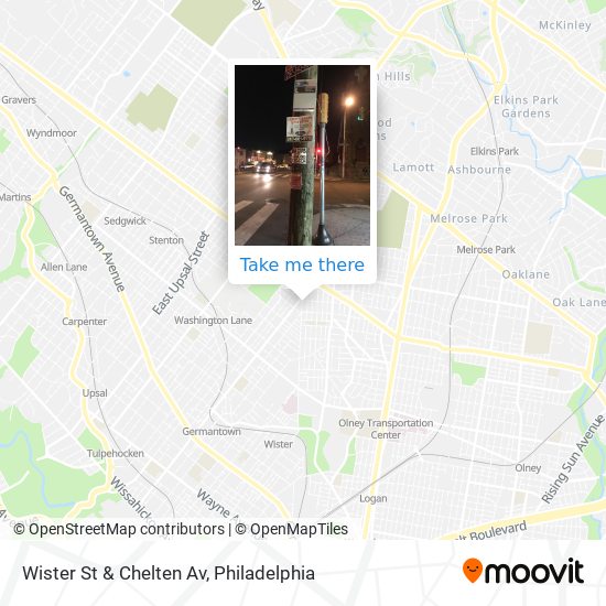 Mapa de Wister St & Chelten Av