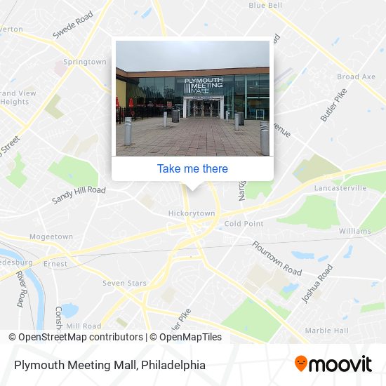 Mapa de Plymouth Meeting Mall