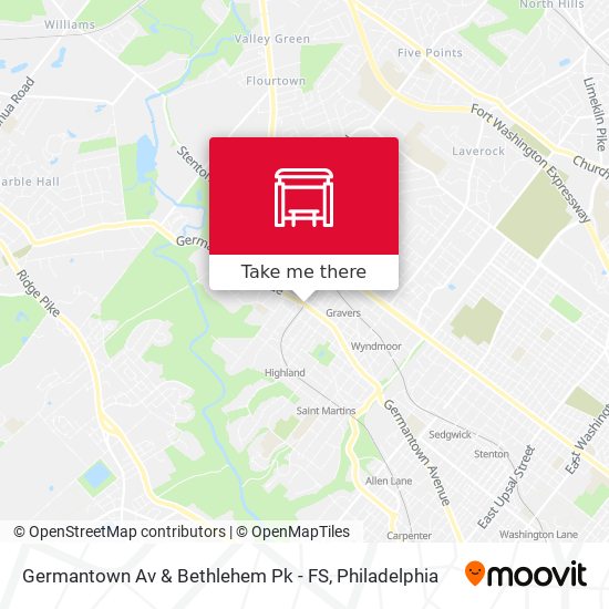 Germantown Av & Bethlehem Pk - FS map