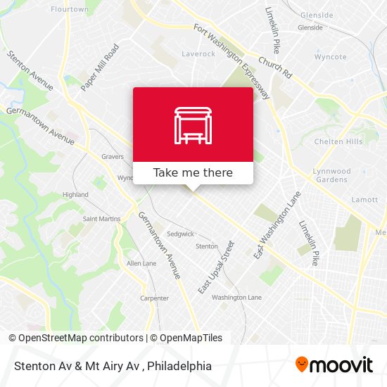Mapa de Stenton Av & Mt Airy Av