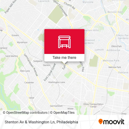 Stenton Av & Washington Ln map