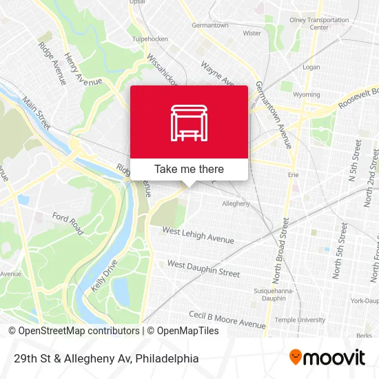 29th St & Allegheny Av map
